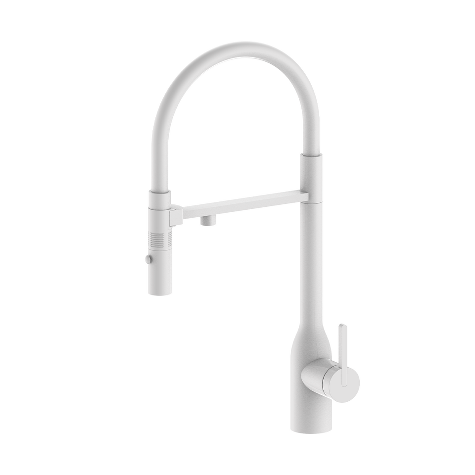 Фото Смеситель для кухни Paulmark MAGNETO ONE Ma213188-WH Белый матовый WH