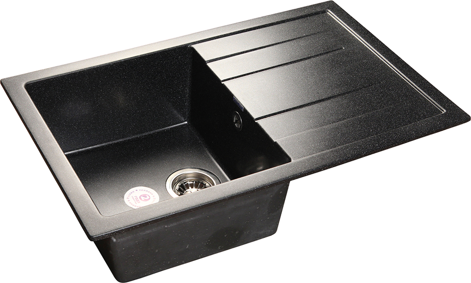 Фото Мраморная мойка GranFest QUADRO 780L Черный