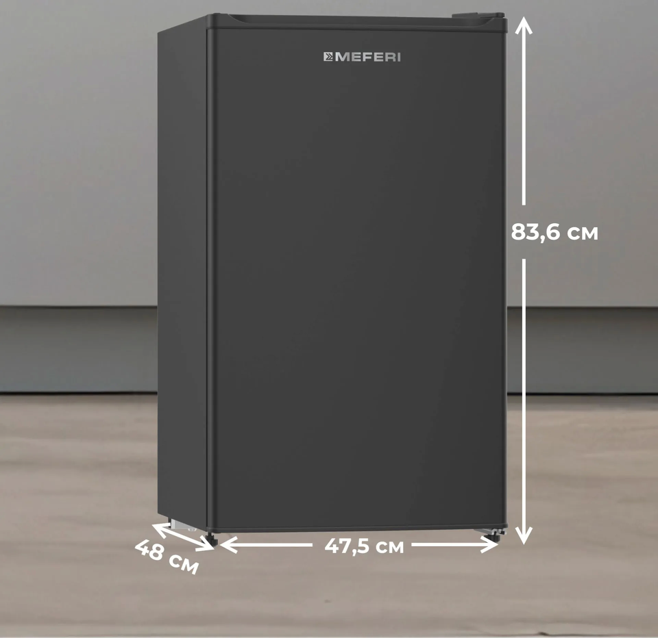 Фото Холодильник с одной дверцей Meferi MFR83BK MINI POWER
