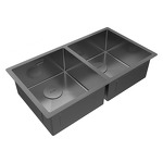 Превью картинка Металлическая мойка Paulmark NEXT 78/2 UNI PM207844-GM Вороненая сталь GM #3
