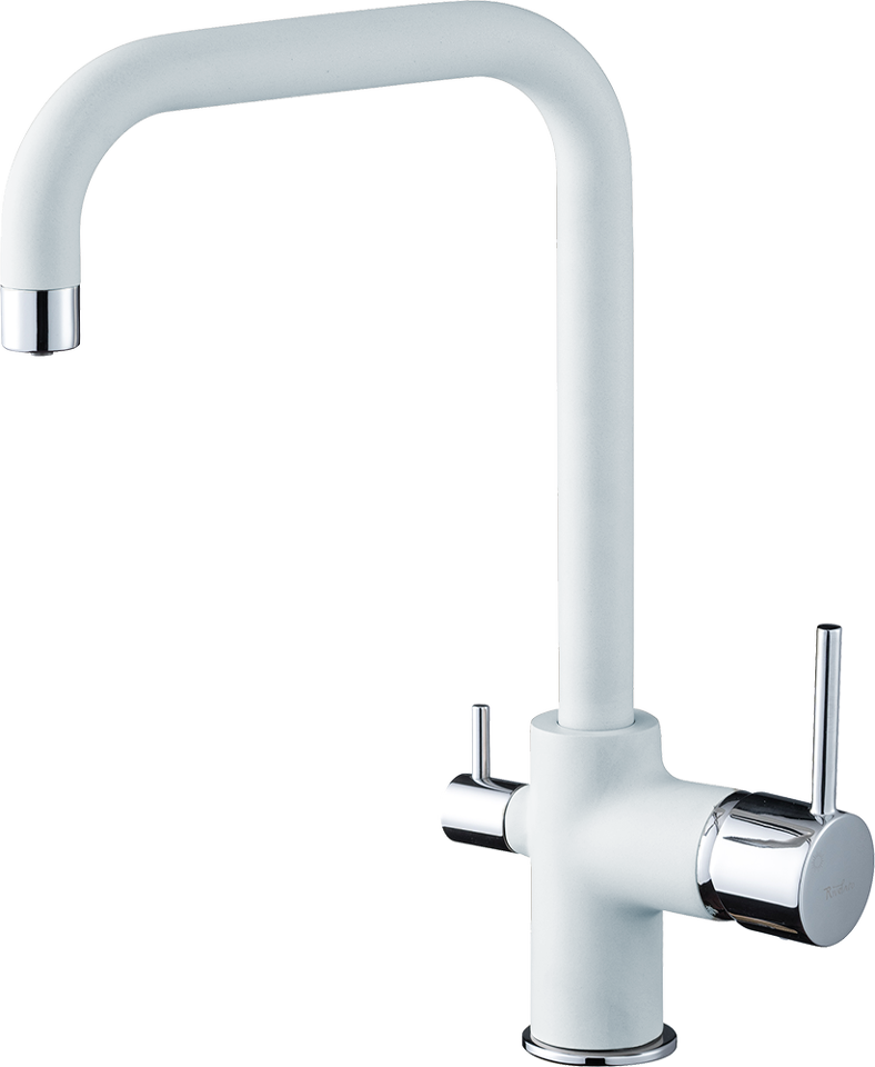 Фото Смеситель для кухни Rivelato Tovel Г-обр. с краном питьевой воды D-35мм brina/cromo