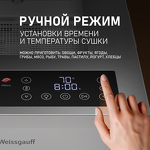 Превью картинка Сушилка для овощей и фруктов Weissgauff WDH 114 Digital Extra Dry #11