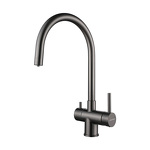 Превью картинка Смеситель для кухни Paulmark HELLER He213218-GM Вороненая сталь GM #1