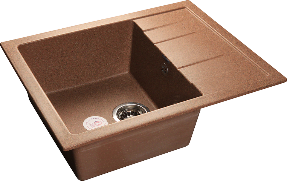 Фото Мраморная мойка GranFest QUADRO 650L Терракот