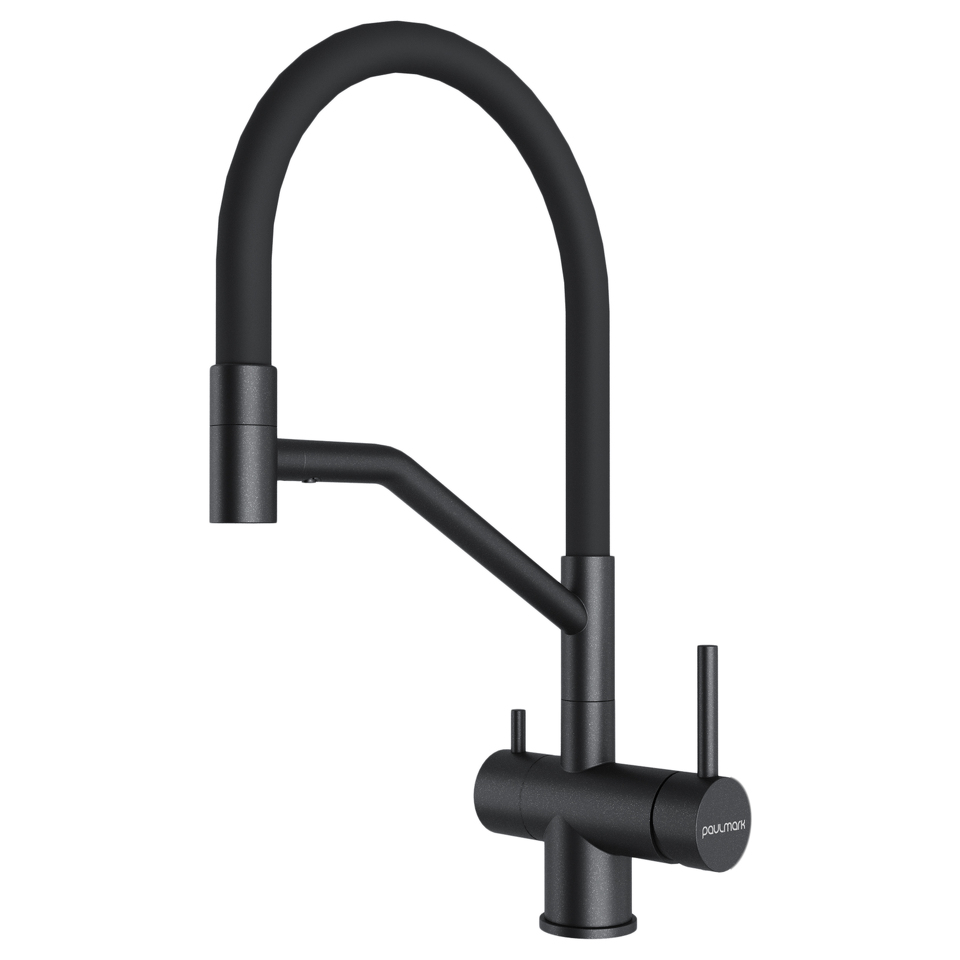 Фото Смеситель для кухни Paulmark RUBERT Ru213175-BLM Черный