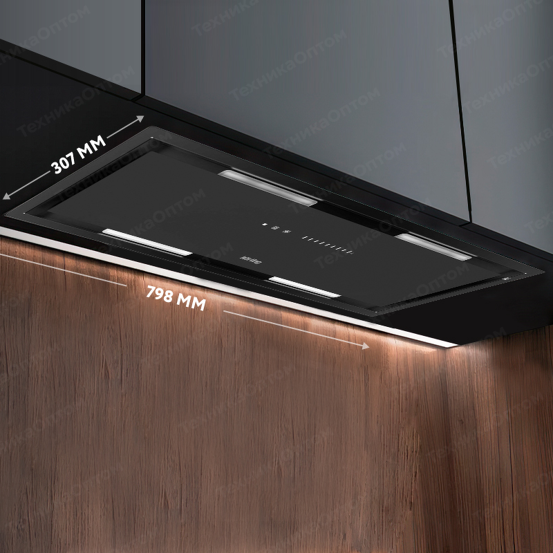 Преимущества Полновстраиваемая вытяжка Körting KHI 9997 GN