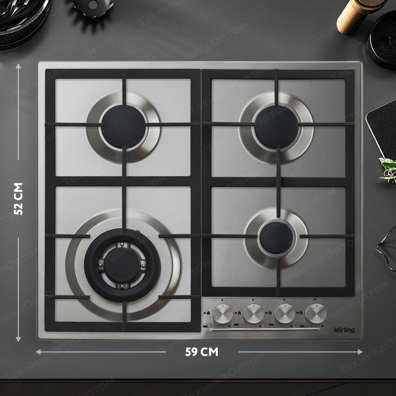 Преимущества Газовая варочная панель Körting HG 665 CTX