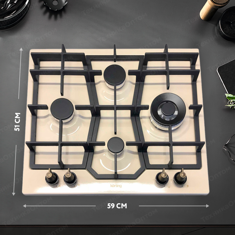 Преимущества Газовая варочная панель Körting HG 631 CTRB