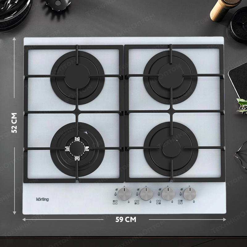 Преимущества Газовая варочная панель Körting HGG 6722 CTW