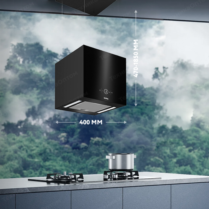 Преимущества Островная вытяжка Körting KHA 40828 GN