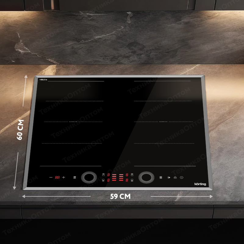 Преимущества Индукционная варочная панель Körting HIB 68700 B Quadro