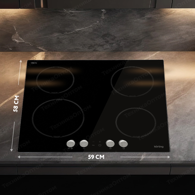 Преимущества Индукционная варочная панель Körting HI 61071 KB